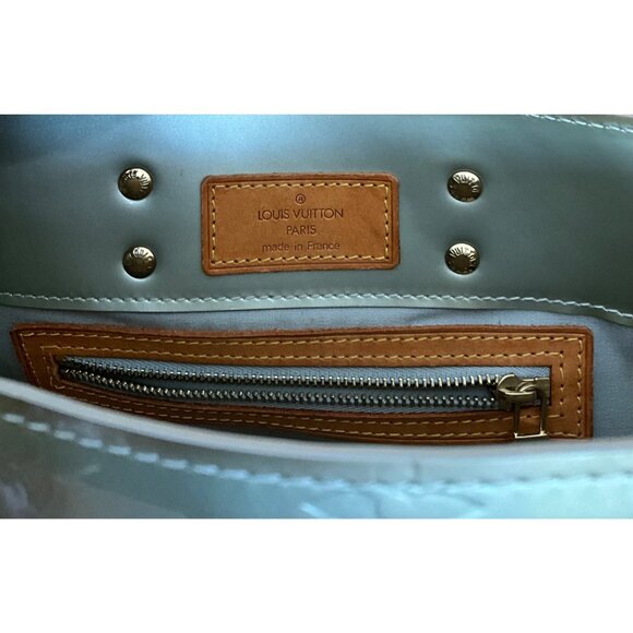 Louis Vuitton Monogram Vernis Bedford Handbag With Leather Handles - Silver & Br - Picture 10 of 12